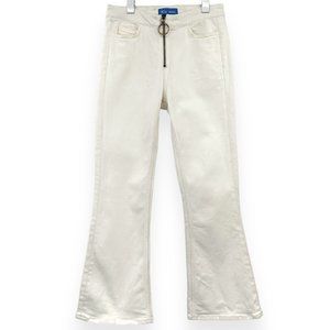 M.i.h Jeans Marty White High Rise Cropped Flare Leg Jeans